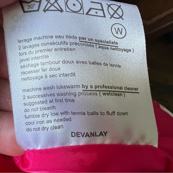 LACOSTE  Red Puffer Coat - Picture 10 of 10